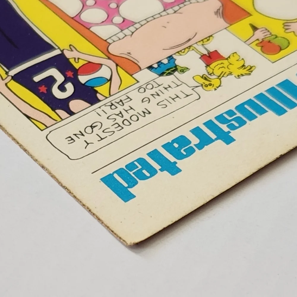 Vintage 1973 Fleer Crazy Magazine Covers Sticker - Shorts Illustrated Parody